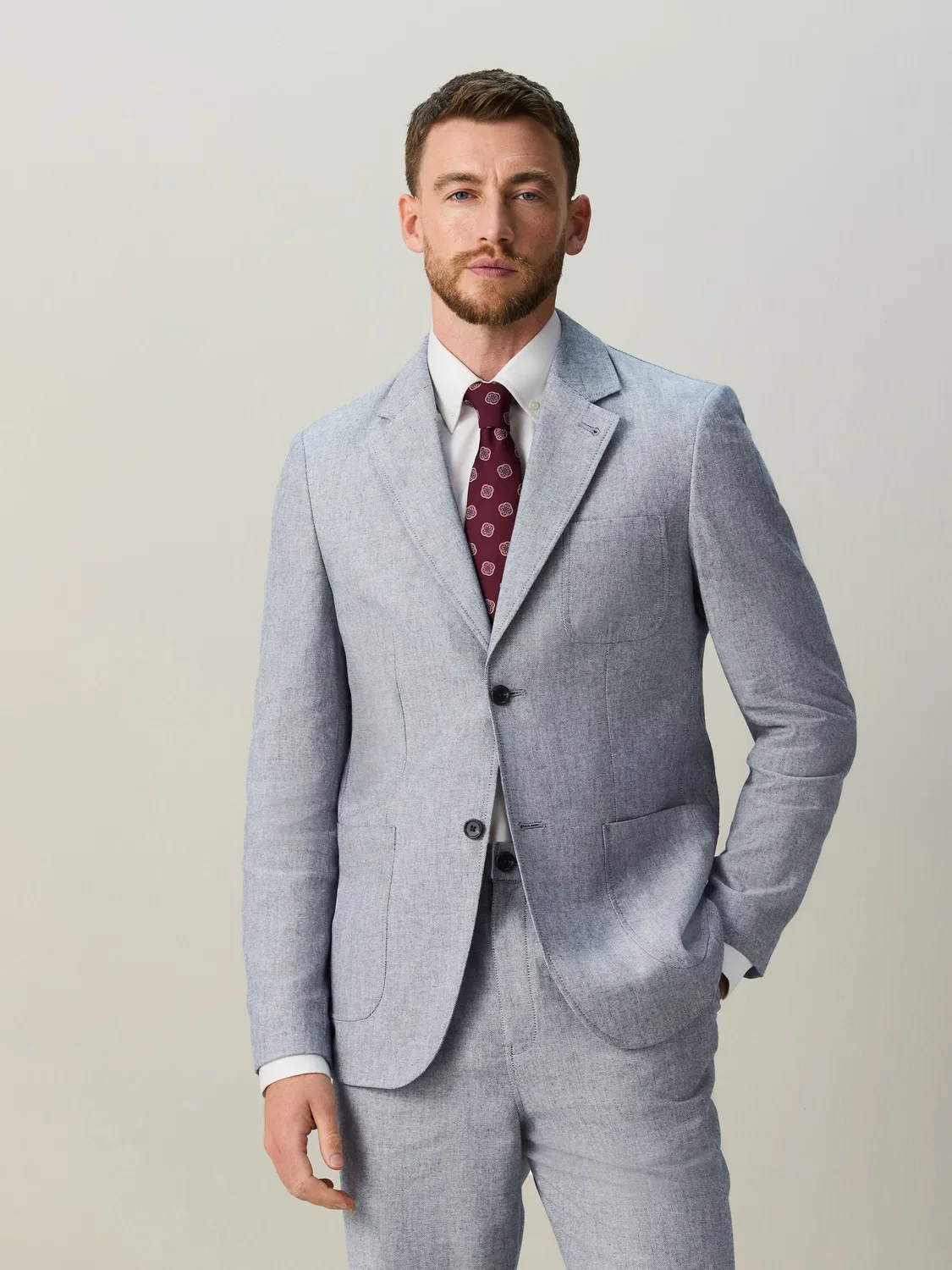 Пиджак свободного кроя, Chambray Blue Next