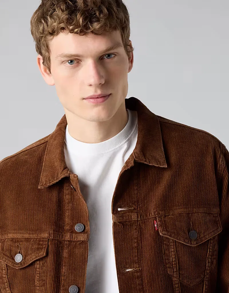 Куртка-тракер кордовая Levi's, коричневый — фото 3