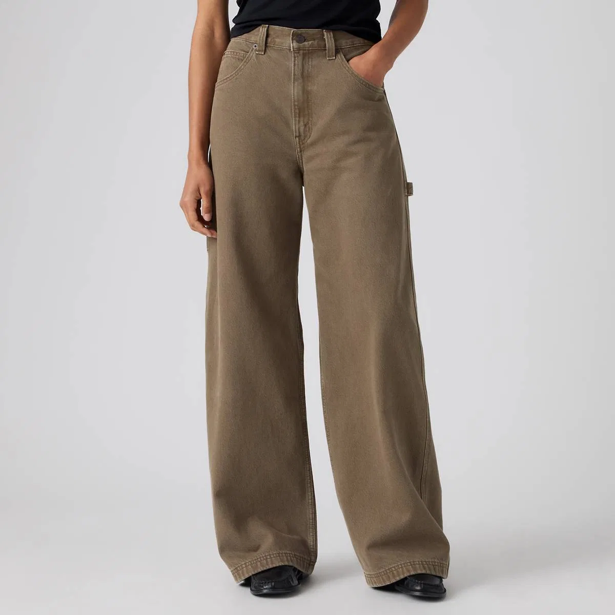 Женские рабочие брюки свободного кроя Cinch Levi's, Washed Canteen - Brown — фото 2