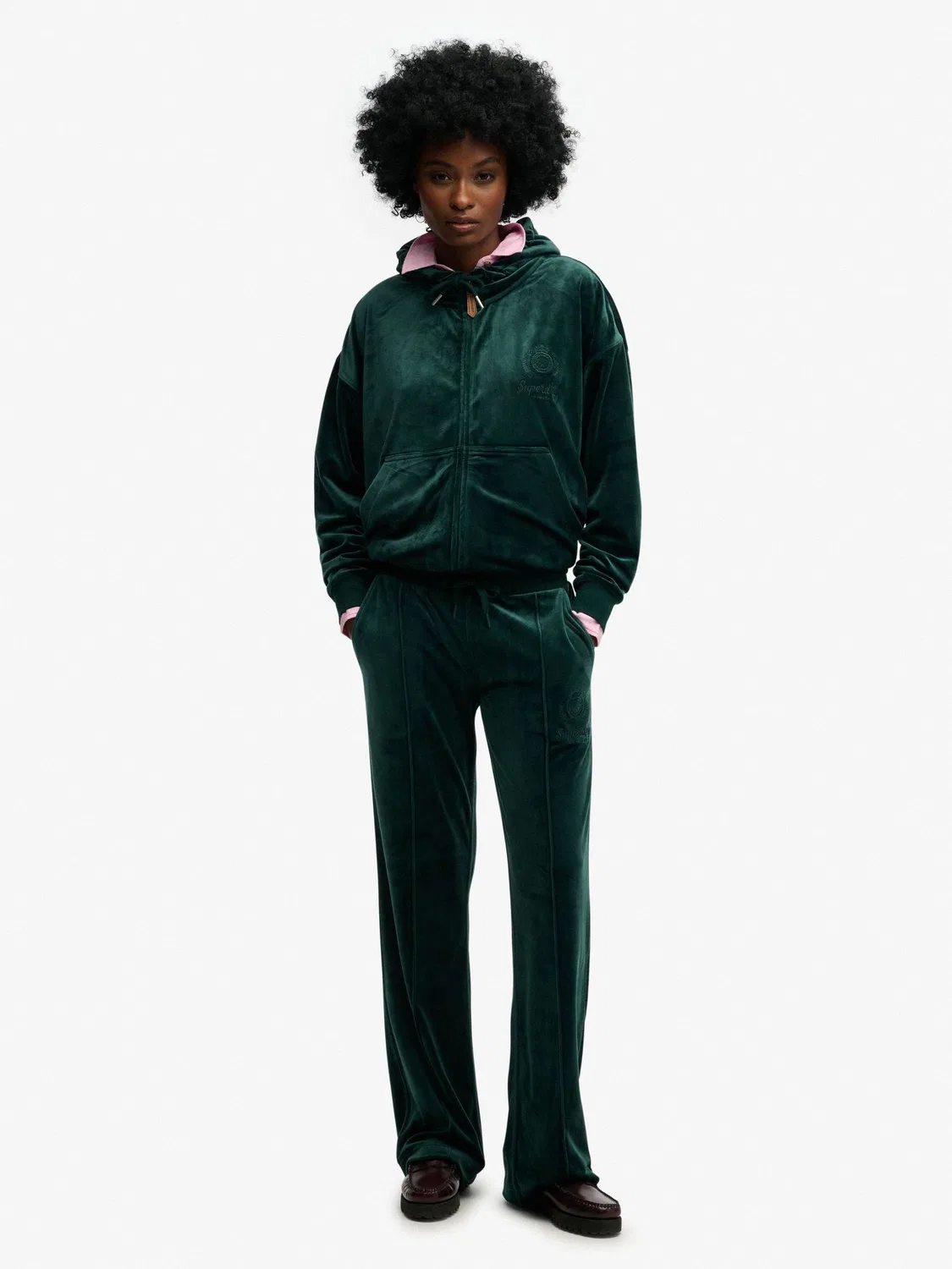 Джоггеры прямого кроя Country Club Superdry, зеленый