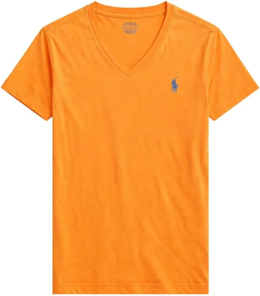 Женская футболка V-образным вырезом Polo Ralph Lauren, RL Sailing Orange