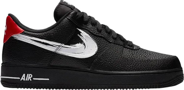 

Кроссовки Nike Air Force 1 Low 'Brushstroke - Black', черный