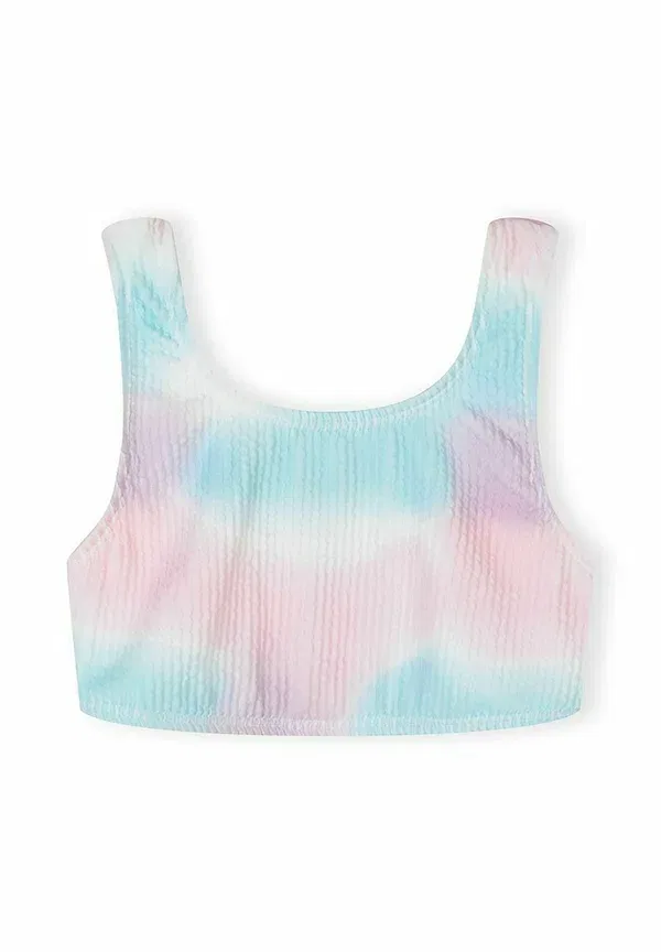 Купальник раздельный с принтом 2 piece set - bikini Minoti, Light Pink, Turquoise, светло-розовый/бирюзовый — фото 3