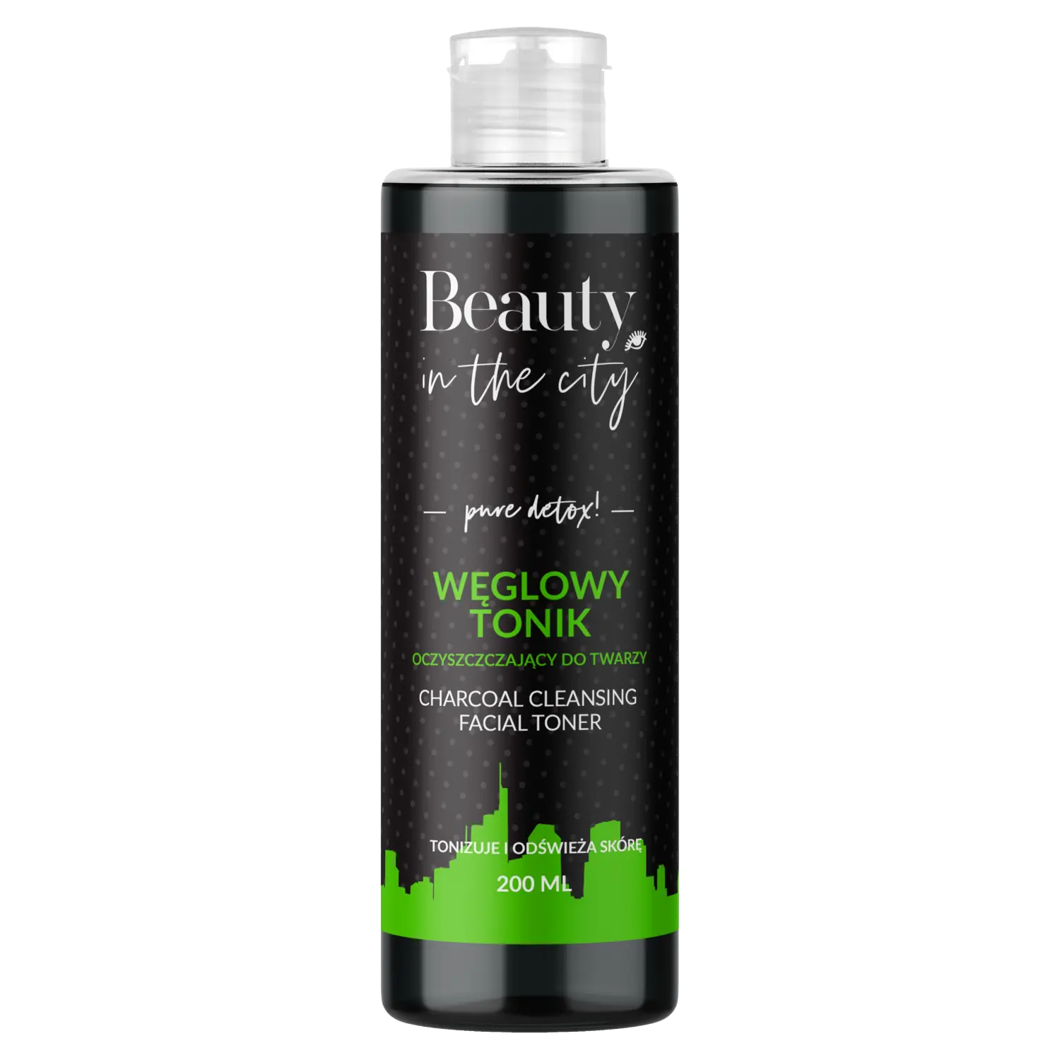 

Beauty In The City Detox очищающий тоник для лица с углем, 200 мл