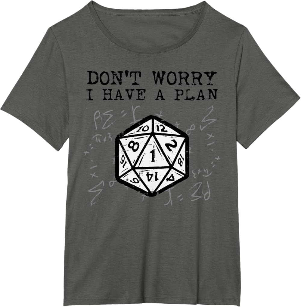 

Женская футболка RPG Gamer Dont Worry I Have Plan, серый