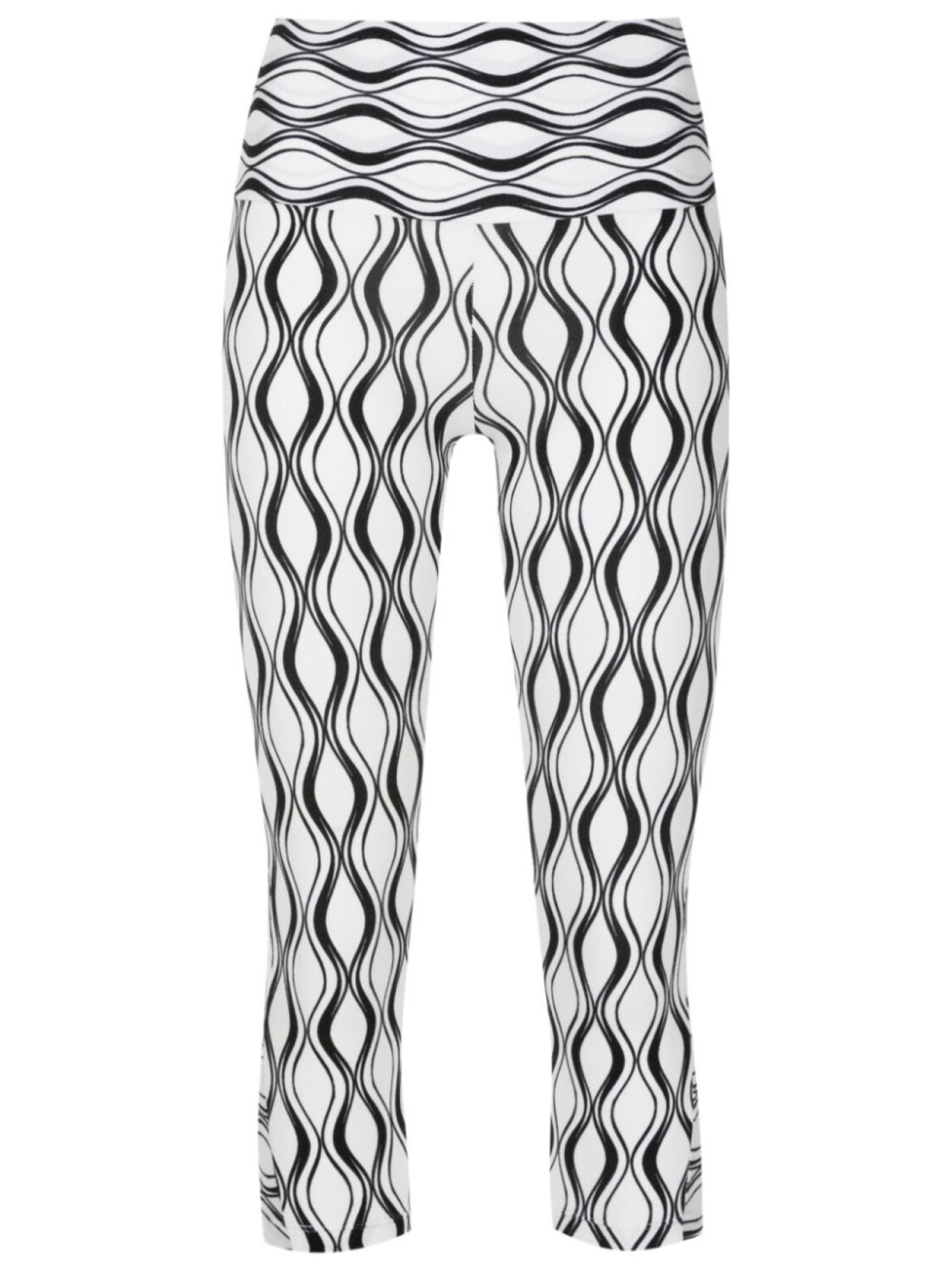 

Amir Slama graphic-print cropped leggings, белый