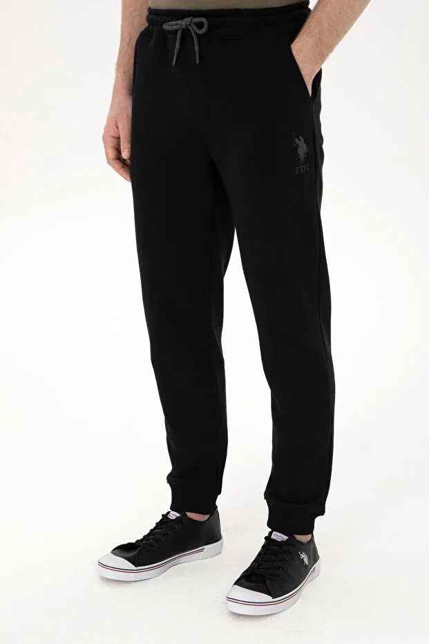 Мужские спортивные штаны с эластичным поясом U.S. Polo Assn., Black — фото 2