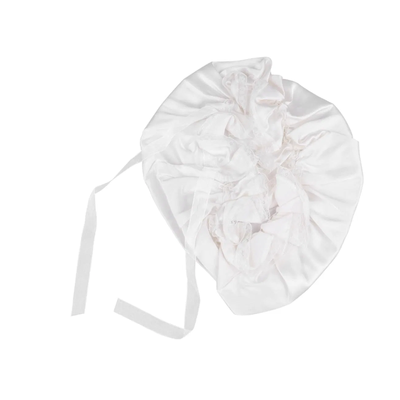 Шапочка для душа Silk Satin, FOMIYES, 2 Pack, White — фото 4