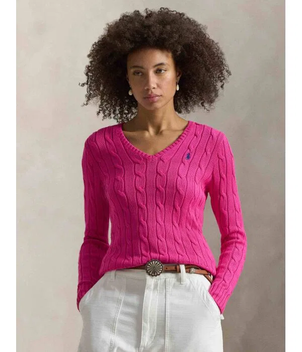 Женский пуловер без рукавов Kimberly Polo Ralph Lauren, Fuxia