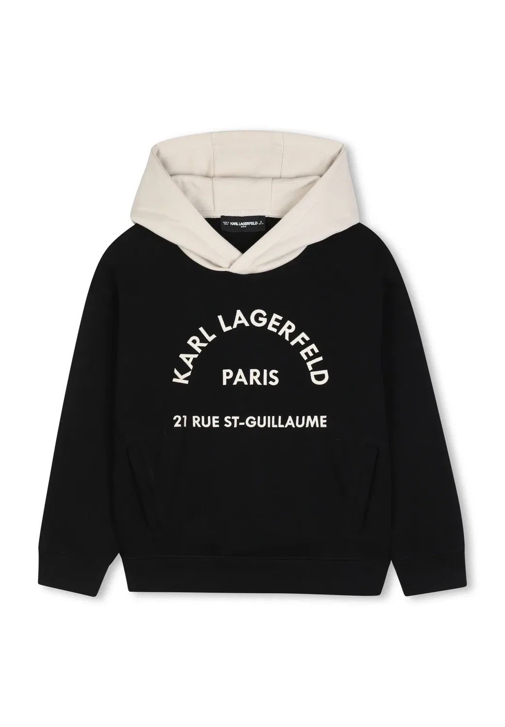 Толстовка Sweat a capuche унисекс - худи Karl Lagerfeld Kids, Black
