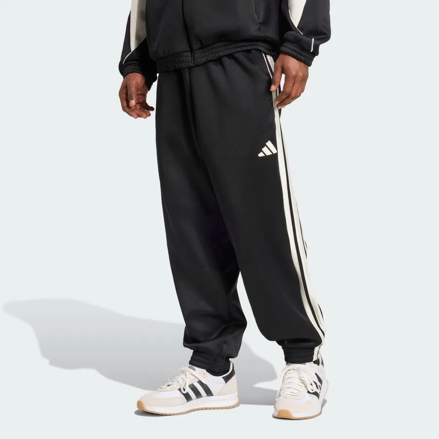 Спортивные брюки с эластичным поясом и манжетами adidas Sportswear JN1822 Stadium Track Pants, Черно-белый