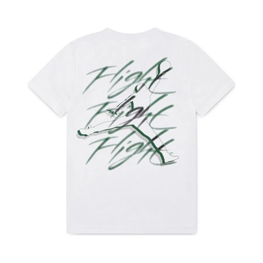 Детская футболка с принтом Jordan JDB JM Flight Haze SS Tee Nike, Белый — фото 4