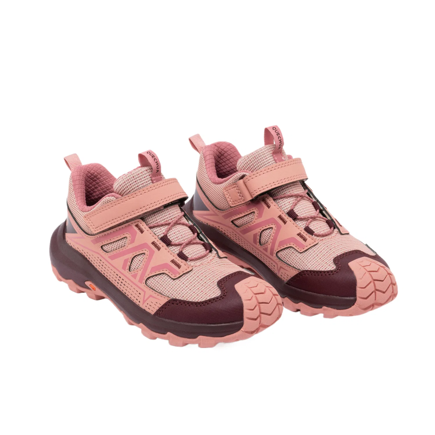 Детские кроссовки дышащие для тренировок DECATHLON, Dark Pink/Dark Burgundy — фото 4