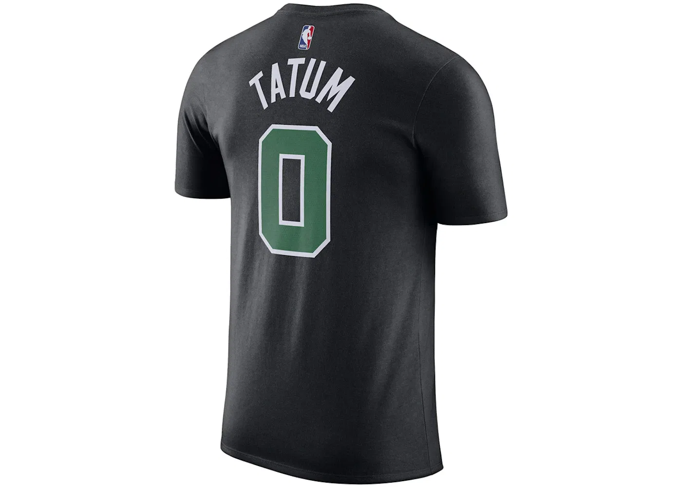 Мужская футболка с принтом Jordan NBA Boston Celtics Jayson Tatum Statement Edition T-shirt, Black/White/Green — фото 2