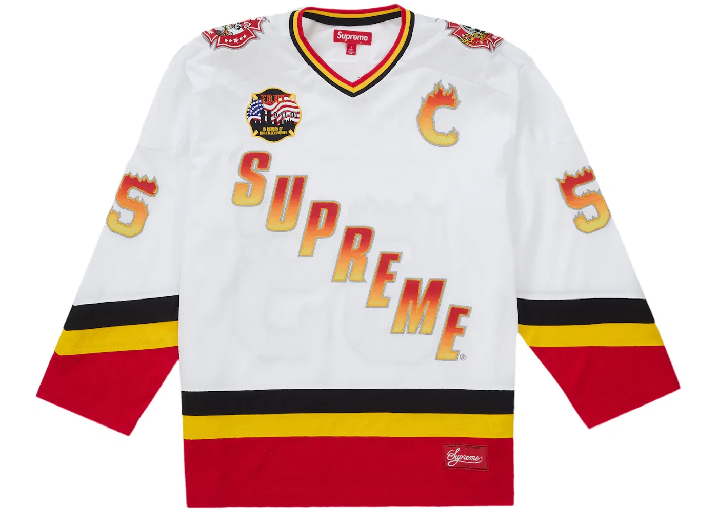 Мужская хоккейная джерси с сетчатой текстурой FDNY Hockey Jersey Supreme, белый