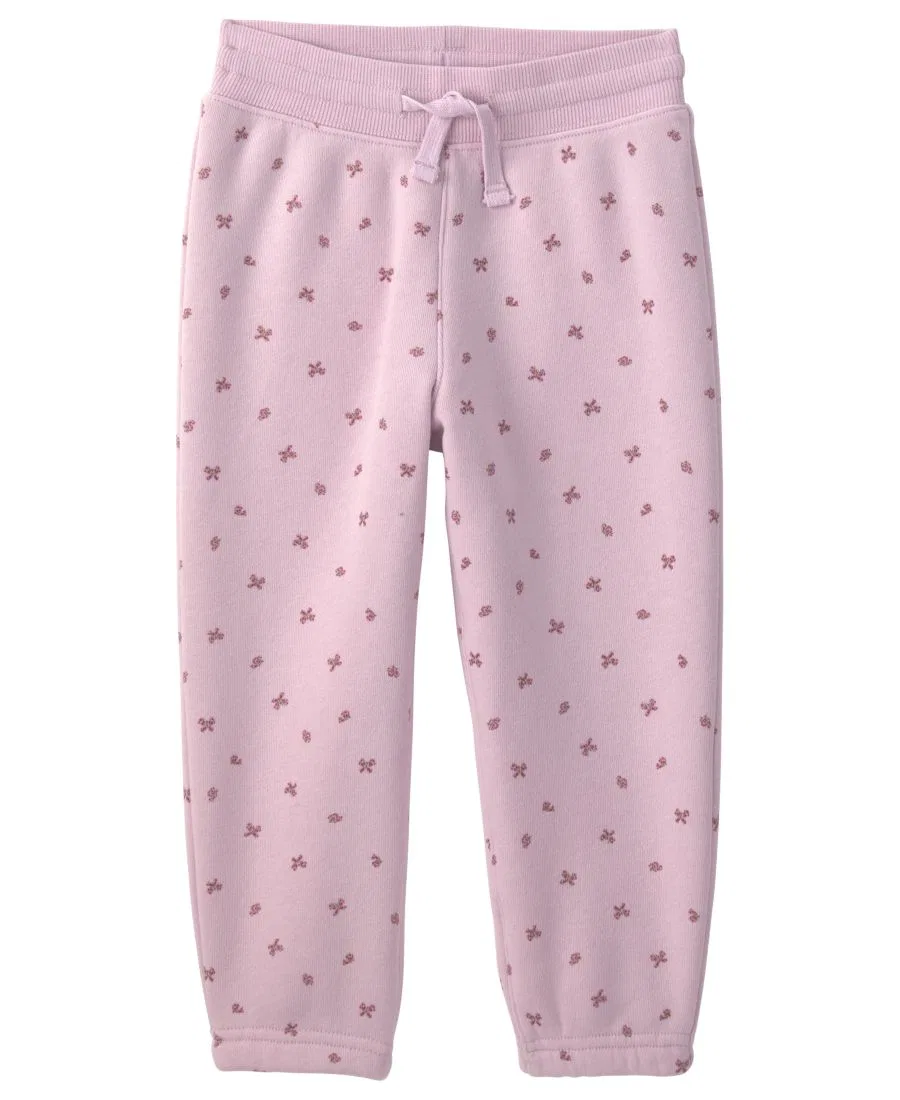 Комплект из флисовой кофты и штанов с флористическим принтом Osh Kosh, Pink — фото 2