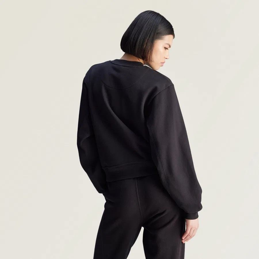 Женский свитшот Regular с длинным рукавом adidas by Stella McCartney, Черный — фото 2