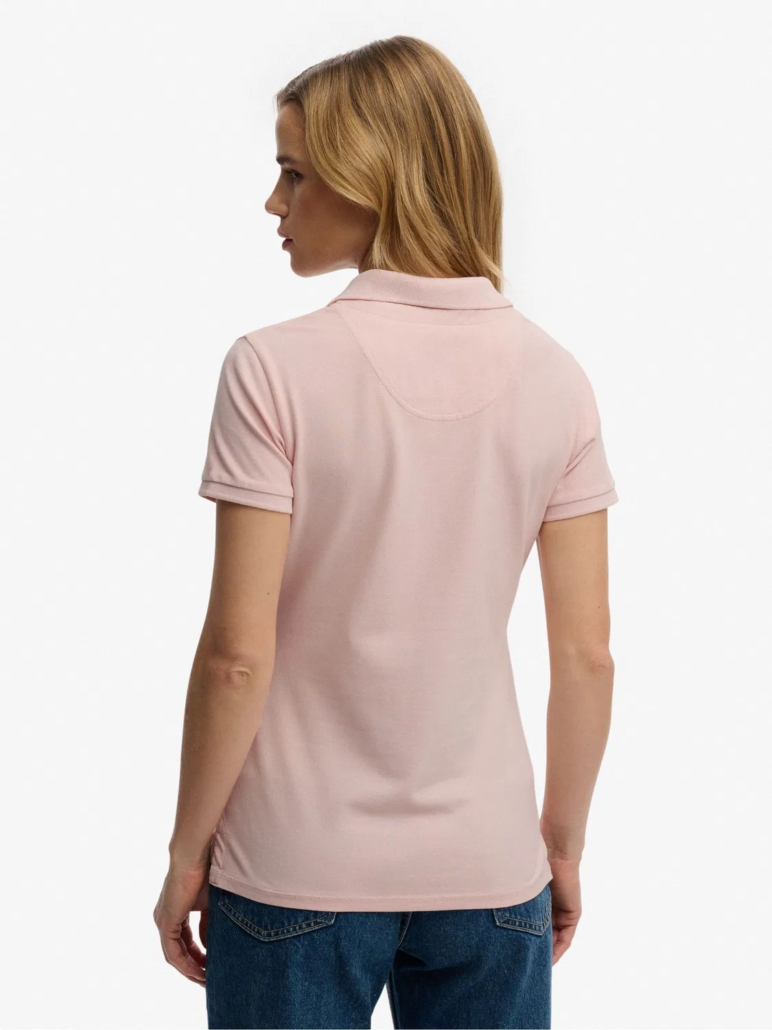 Поло Superdry Heritage Slim Fit, розовый — фото 2