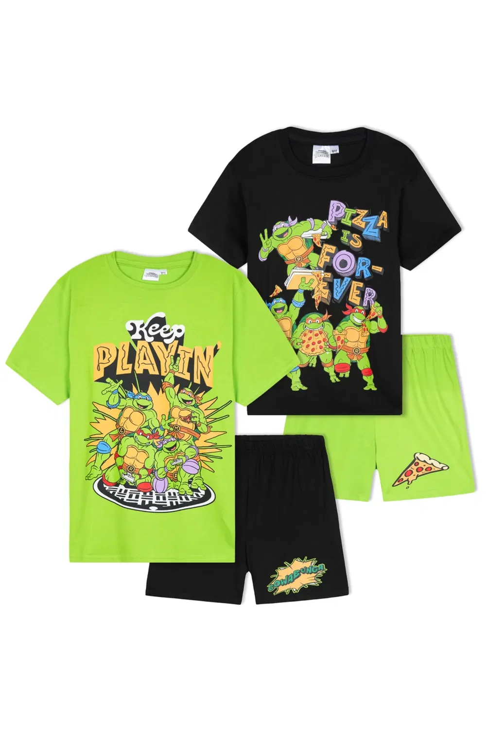 Детский комплект пижамы с коротким рукавом Teenage Mutant Ninja Turtles, Multi