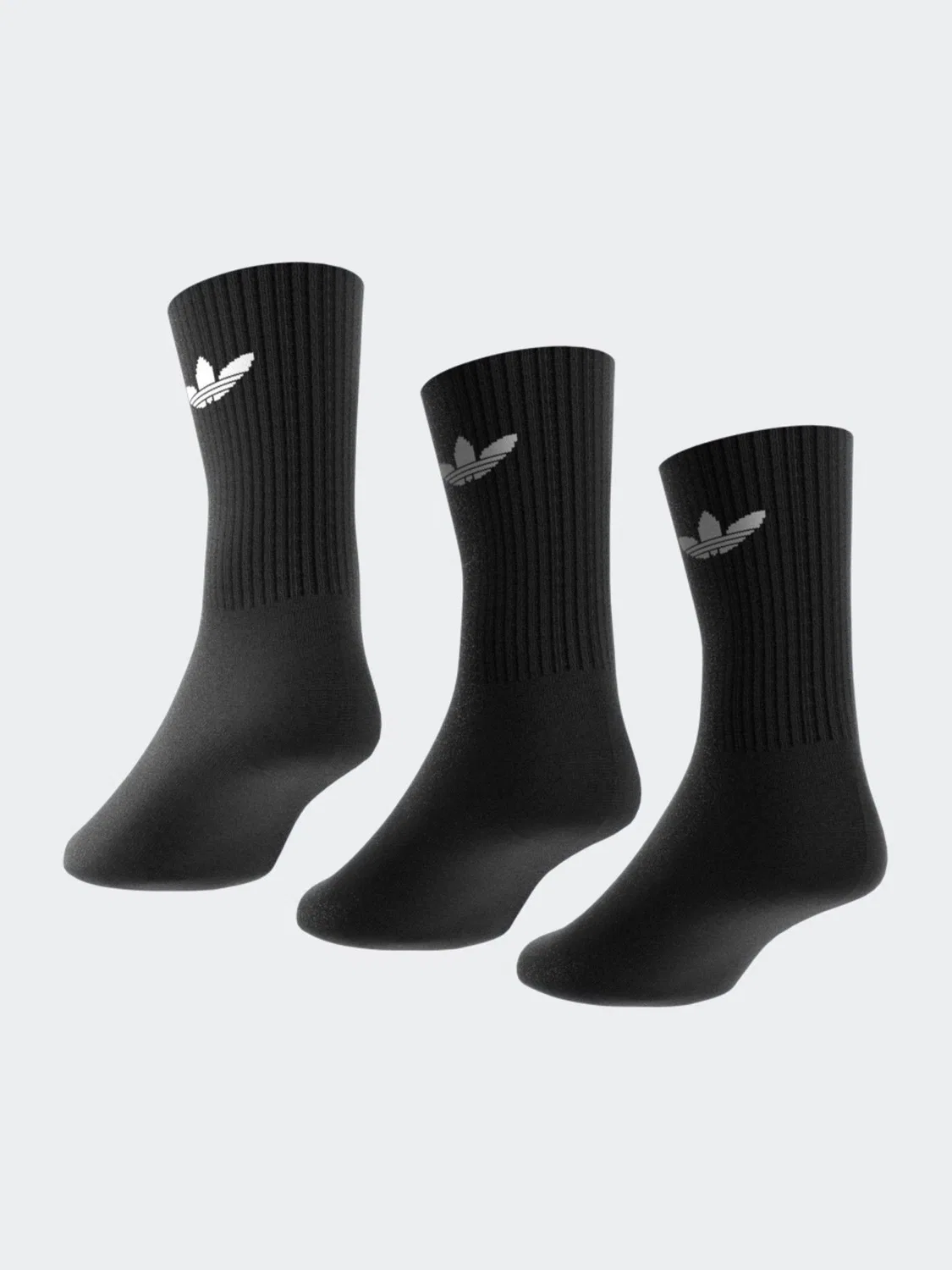Носки высокие adidas Originals, модель Cushion Crew, черный — фото 2