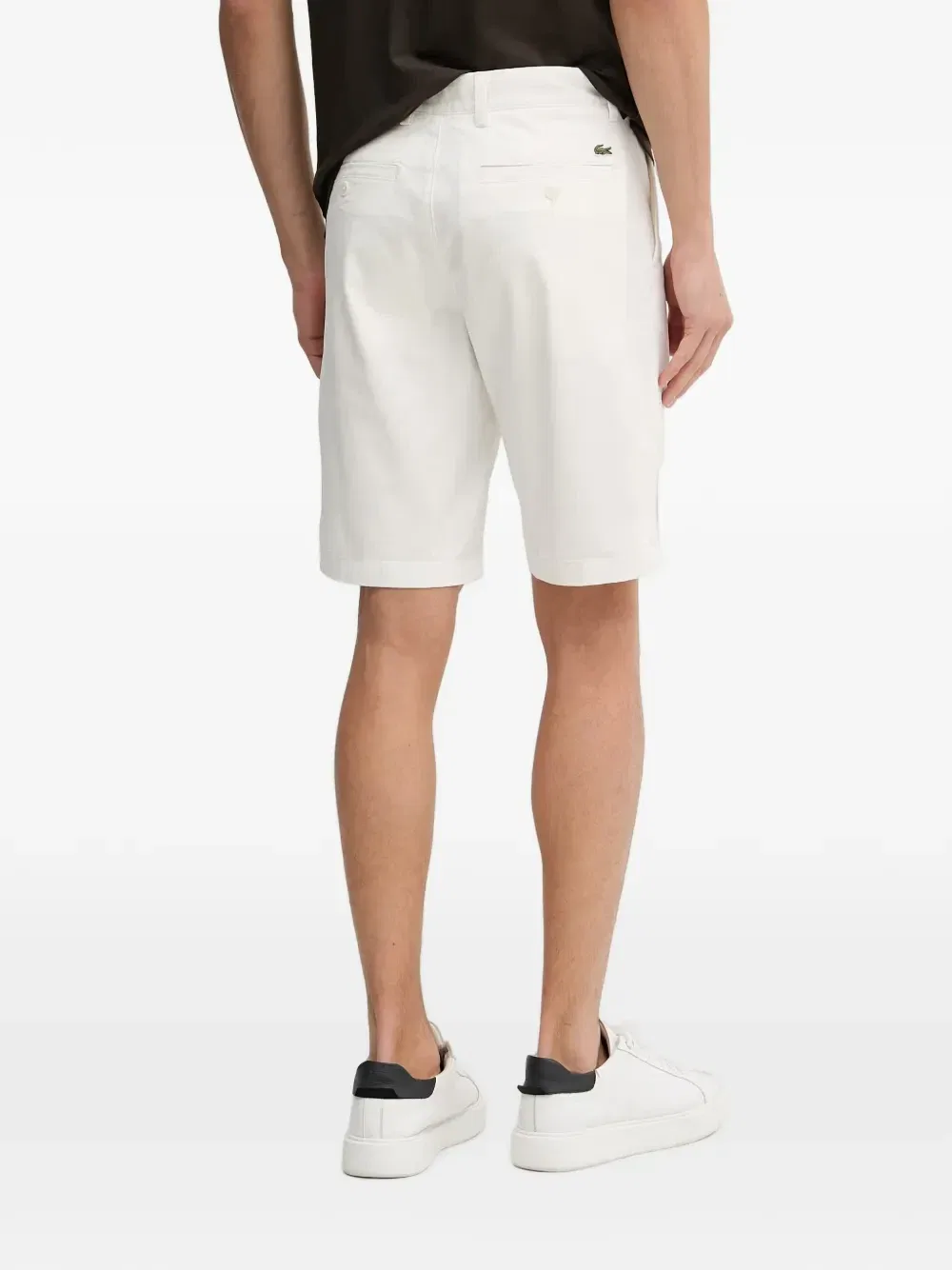 Шорты-чиносы с нашивкой-логотипом Lacoste, белый — фото 3
