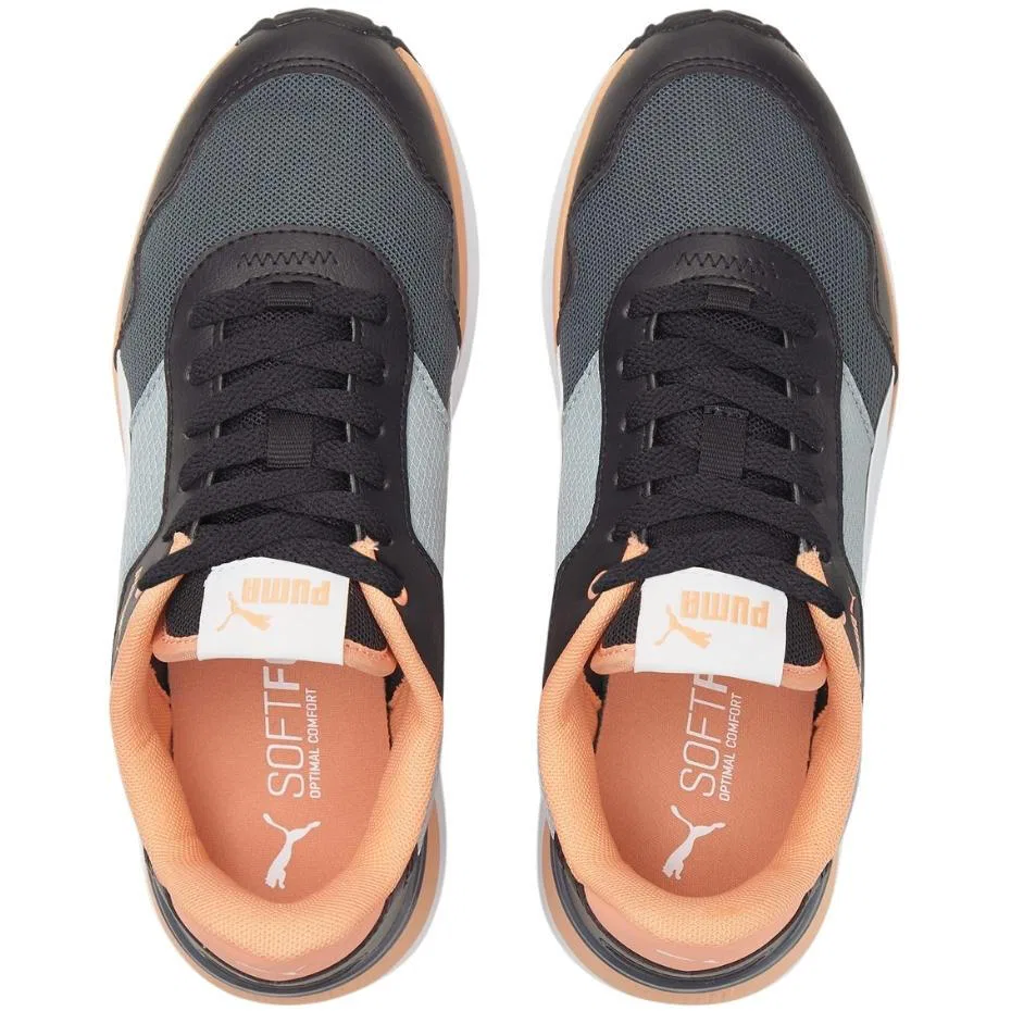 Детские кроссовки с ретро-футуристическим дизайном Puma R78 Voyage, Grau — фото 2