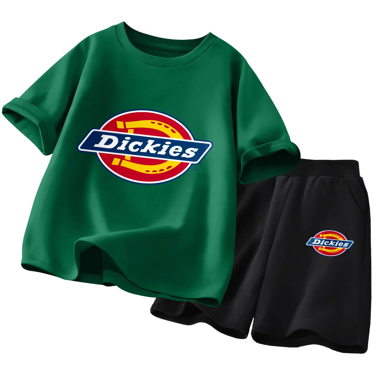 Детский спортивный комплект с логотипом Dickies, Standard Logo Vintage Green+Standard Logo K Black