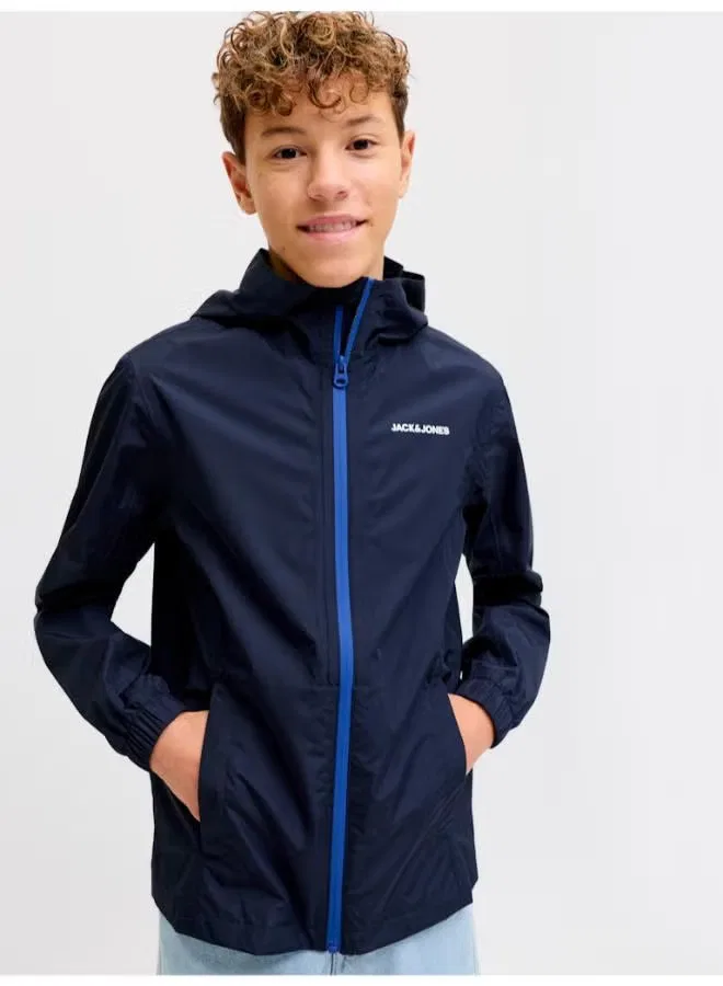 Куртка детская с молнией Jack & Jones Junior, темно-синий