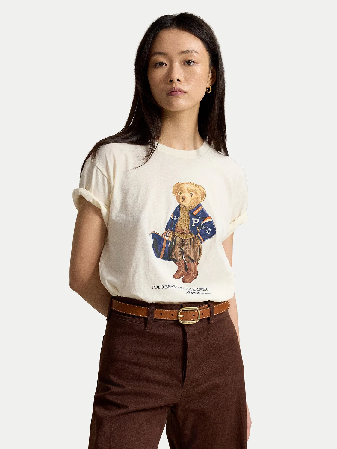 Женская футболка стандартного кроя Polo Ralph Lauren, белый