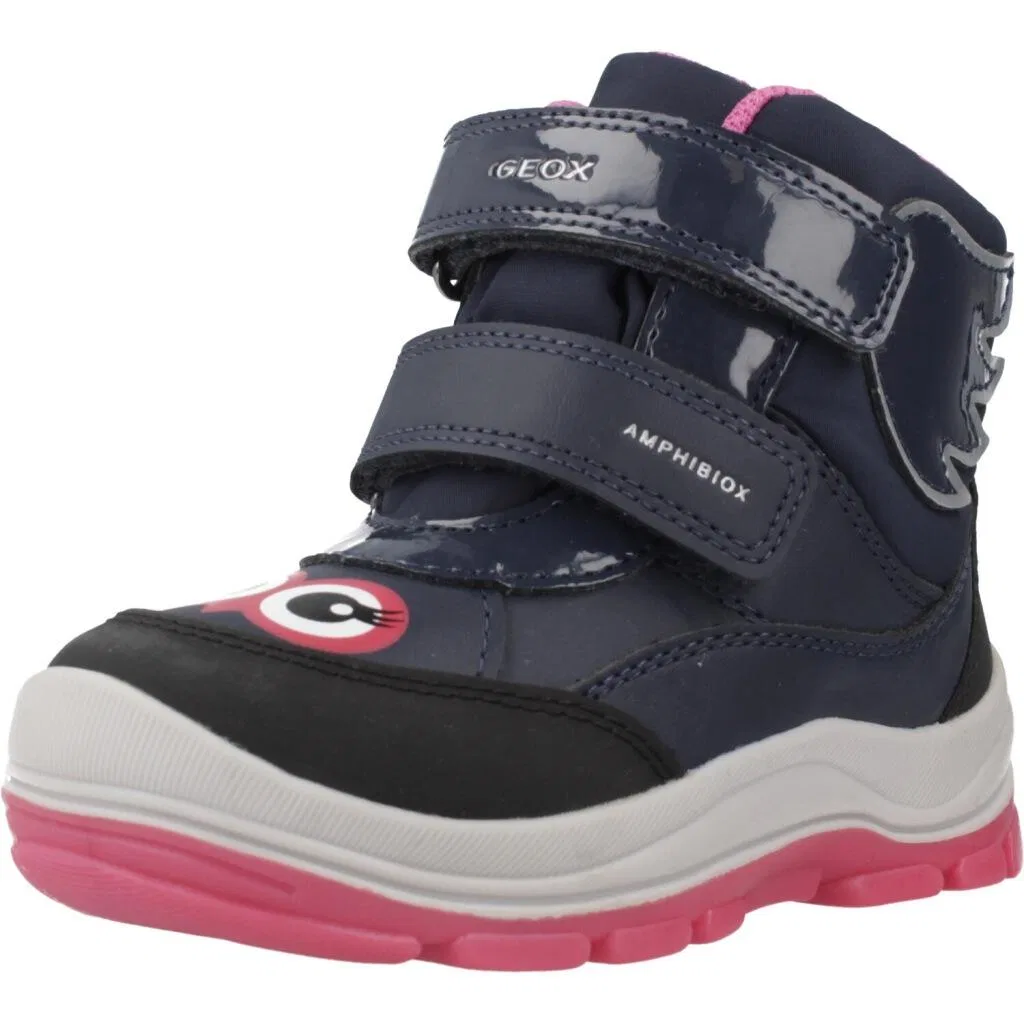 Детские сапоги Geox B Flanfil Girl B Abx, Цвет Blau Navyblau Fuchsienrosa