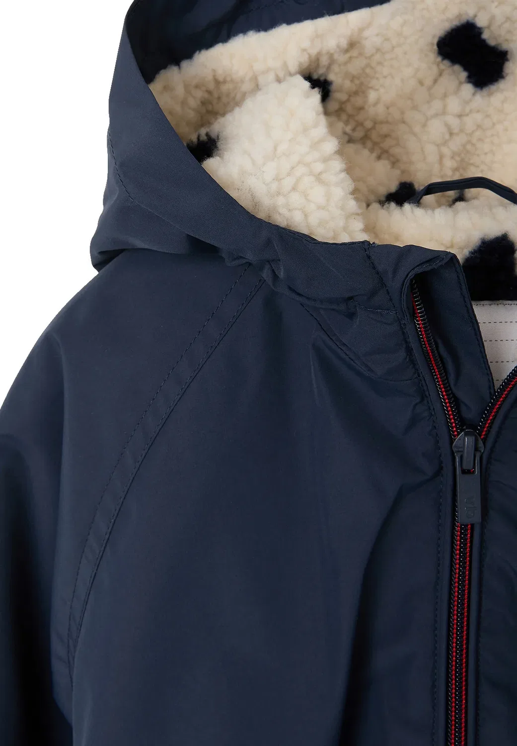 Jacke mädchen mit teddyfleece-futter - флисовая куртка Vertbaudet, Marine — фото 3