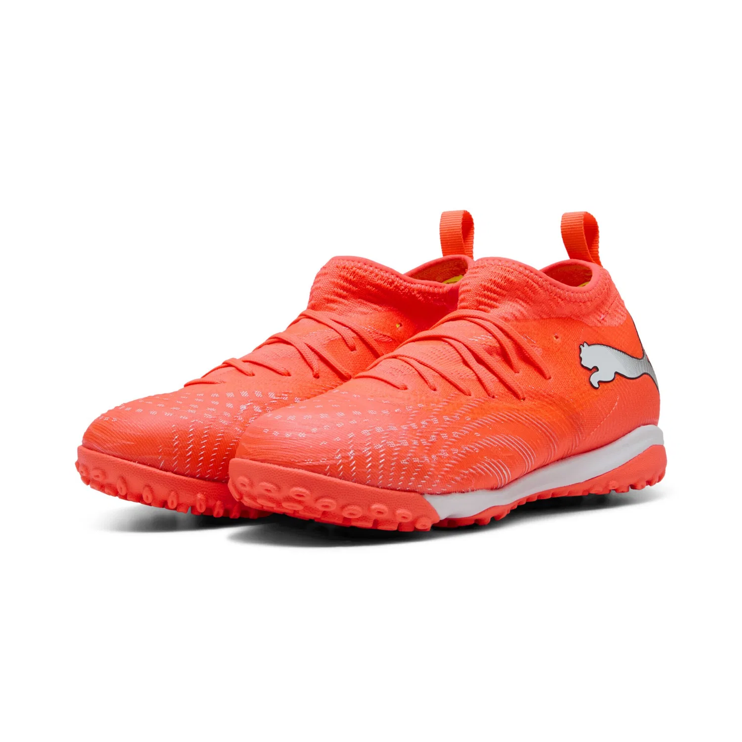 Детские футбольные бутсы с технологией FUTURE 9 PUMA, Glowing Red/White/Black/Silver