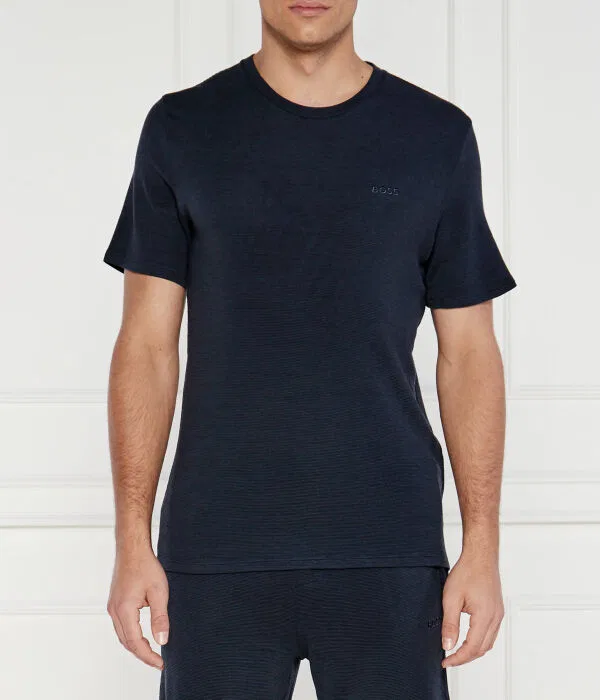 Мужская футболка T-Shirt rib BOSS, Blu Marino