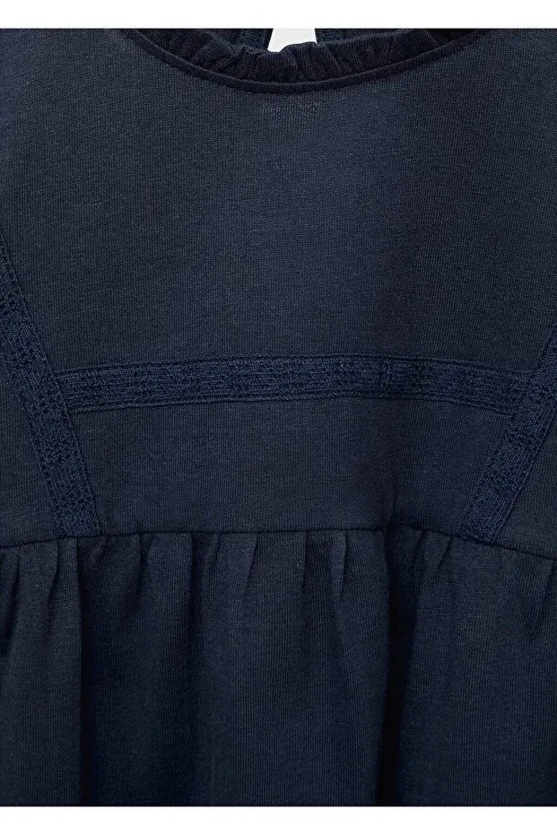 Детская футболка для мальчиков с длинным рукавом Mango Baby, Navy Blue — фото 4