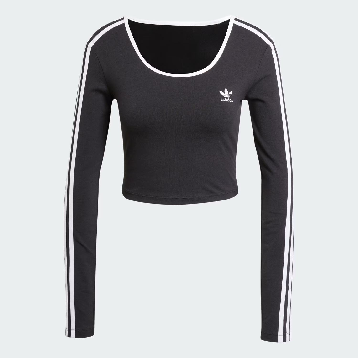 

Лонгслив Adidas Originals Adi Color Three Stripes Long Sleeve Crop T-Shirt, черный