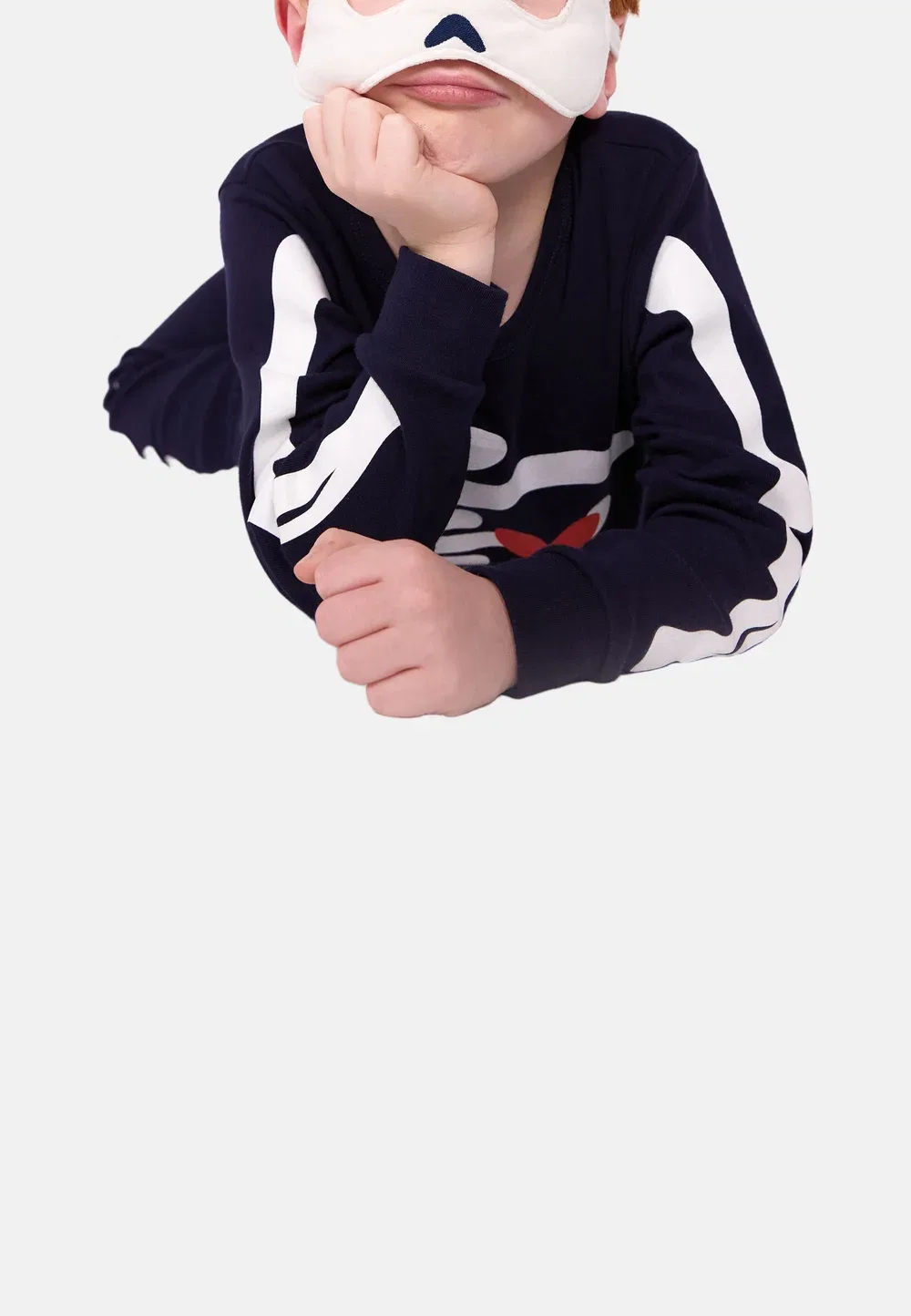 Детская хлопковая пижама с изображением скелета Petit Bateau, Soir — фото 3