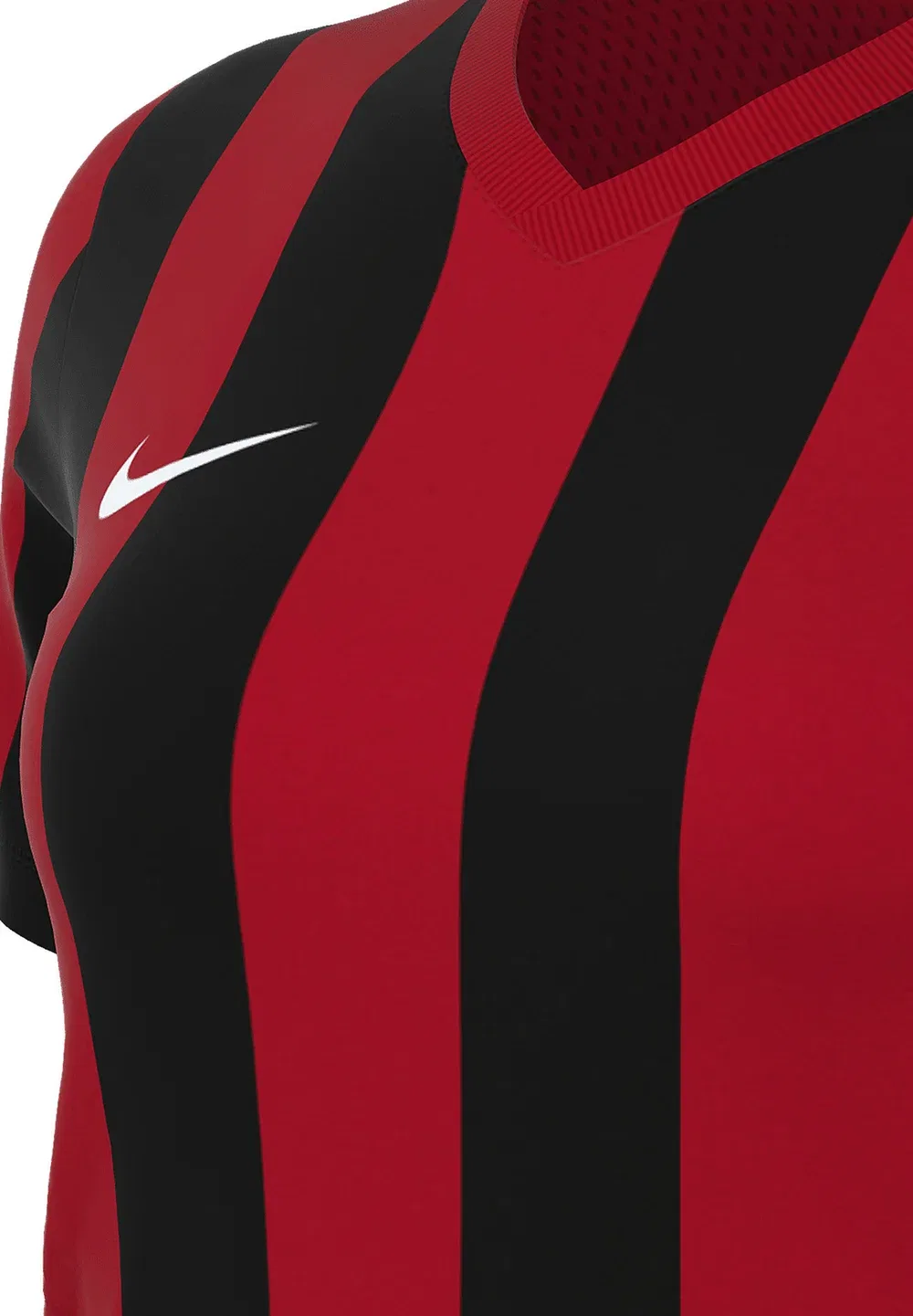 Полосатый дивизион v trikot damen weiss fussball - Teamsport Textil-trikots - футбольная майка Nike Performance, Rotschwarz — фото 3