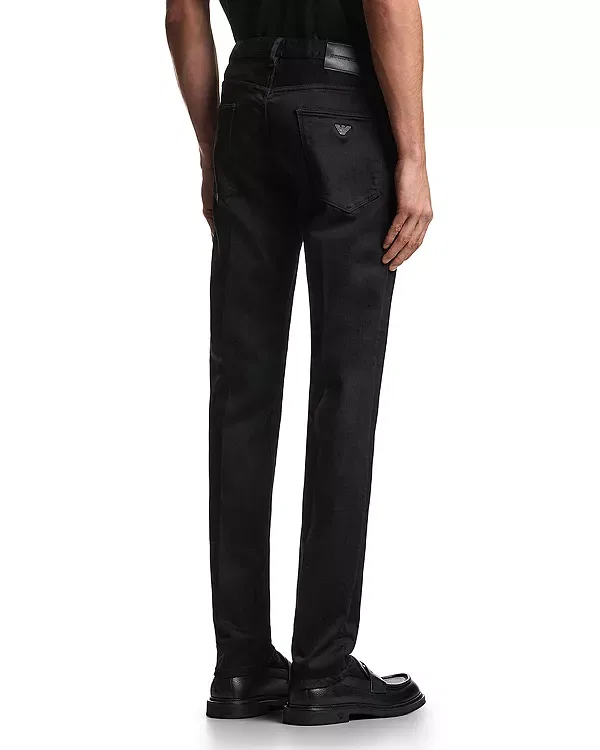 Мужские джинсы с зауженным кроем Essential j06 Emporio Armani, Black Denim — фото 3