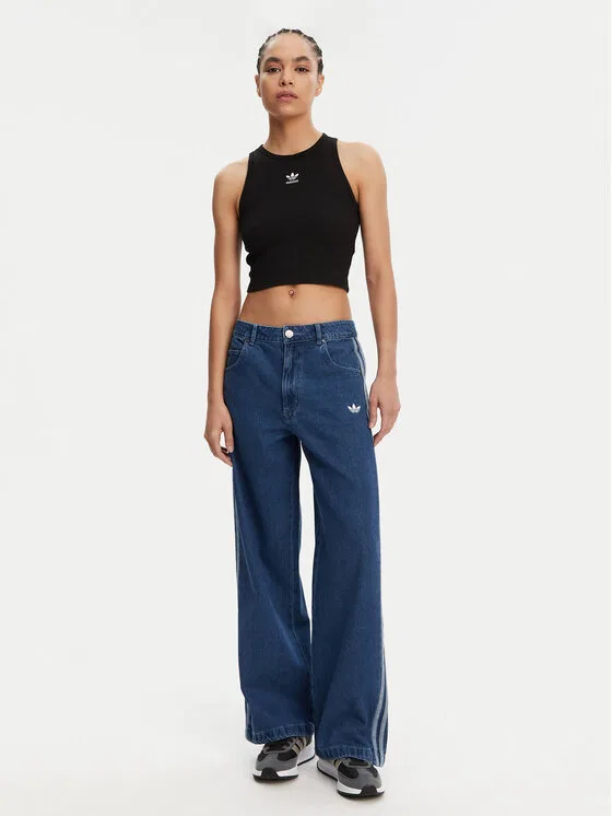 Топ slim fit Essentials Adidas, черный — фото 2