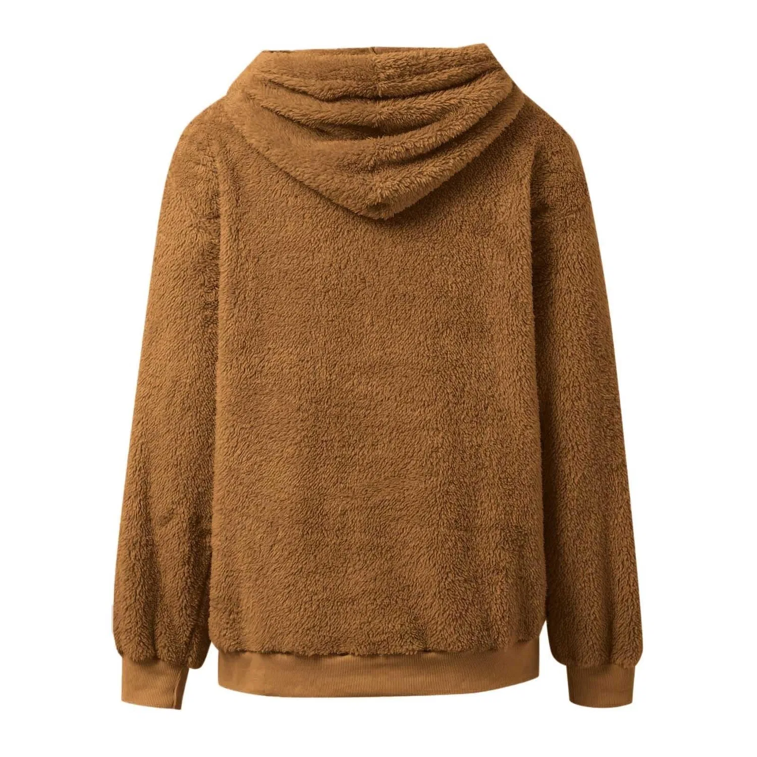 Женский худи с карманом-кенгуру Cat Hoodie, z41 brown — фото 3
