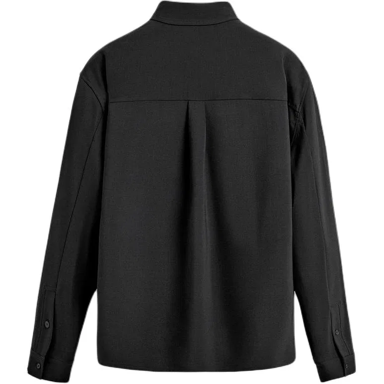 Мужская рубашка с принтом Black Moderate, ZARA, Black — фото 3