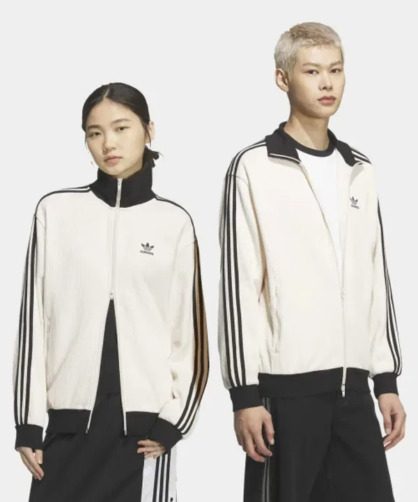 Тренировочная куртка классическая вафельная Adidas, Wonder White — фото 2