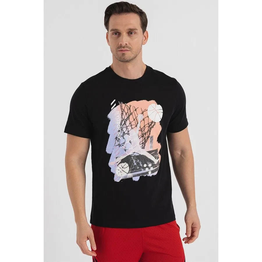 Футболка с принтом Air Jordan Brand Graphic Ss Crew Nike, Черный