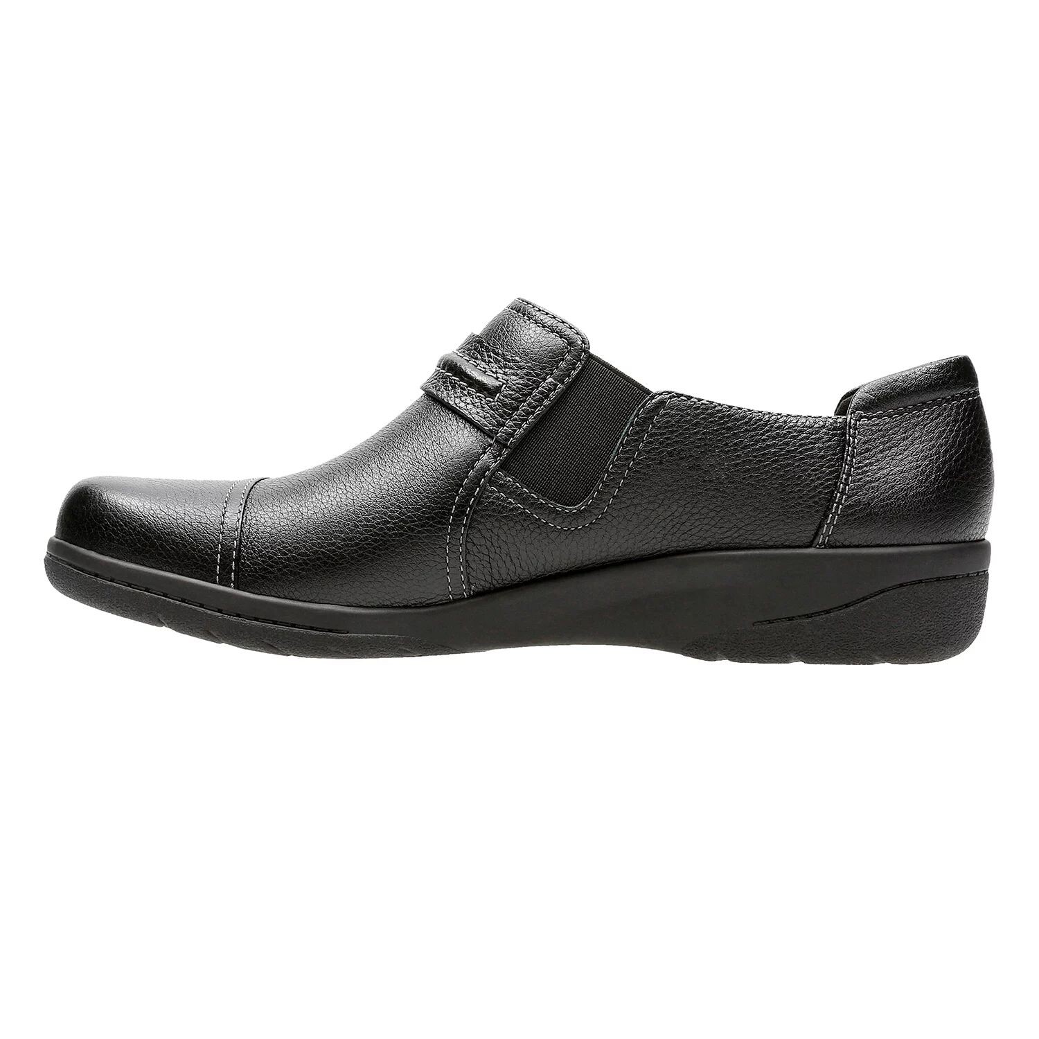 Женские кожаные слипоны Clarks Cheyn Madi Clarks, темно-коричневый