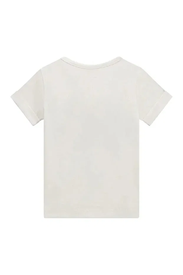 Детское для девочек футболка с принтом Ss t-shirt Guess, White — фото 2