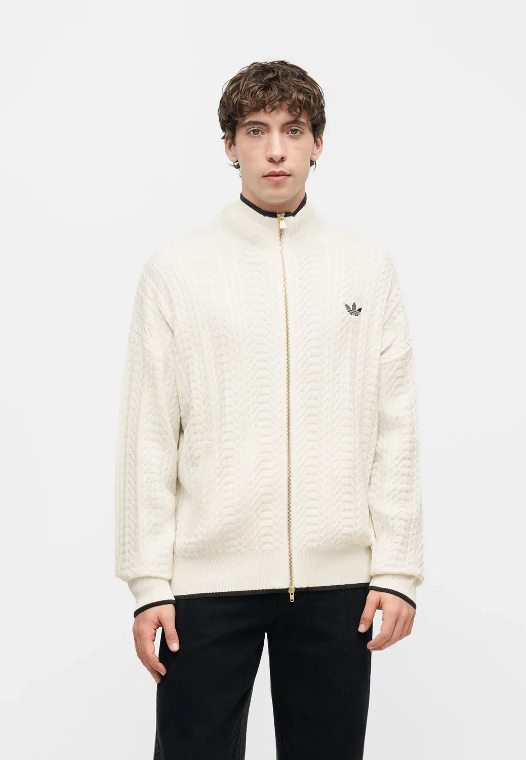 Куртка Firebird унисекс - вязаная Adidas Originals, Cloud White