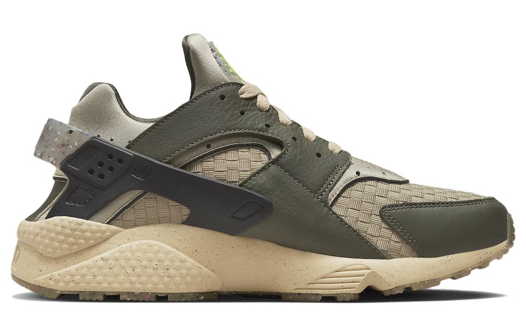 Кроссовки Nike Air Huarache Crater Cargo, хаки — фото 2