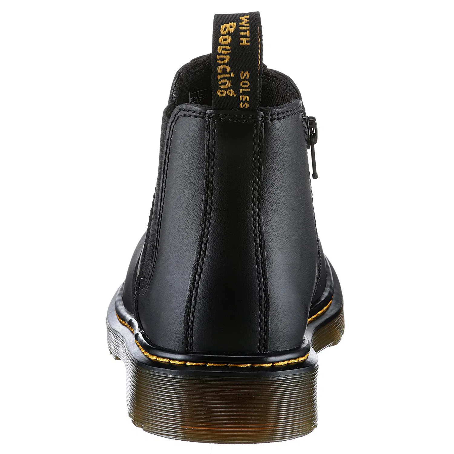 Детские челси-ботинки Dr. Martens 2976 Kinder SOFTY T, с stretch-вставкой, Black — фото 2