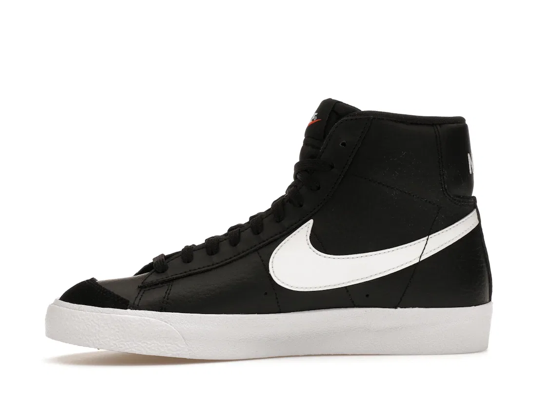 Детские кроссовки для мальчиков и девочек с принтом Nike Blazer Mid 77, Black/White/Team Orange/White — фото 3