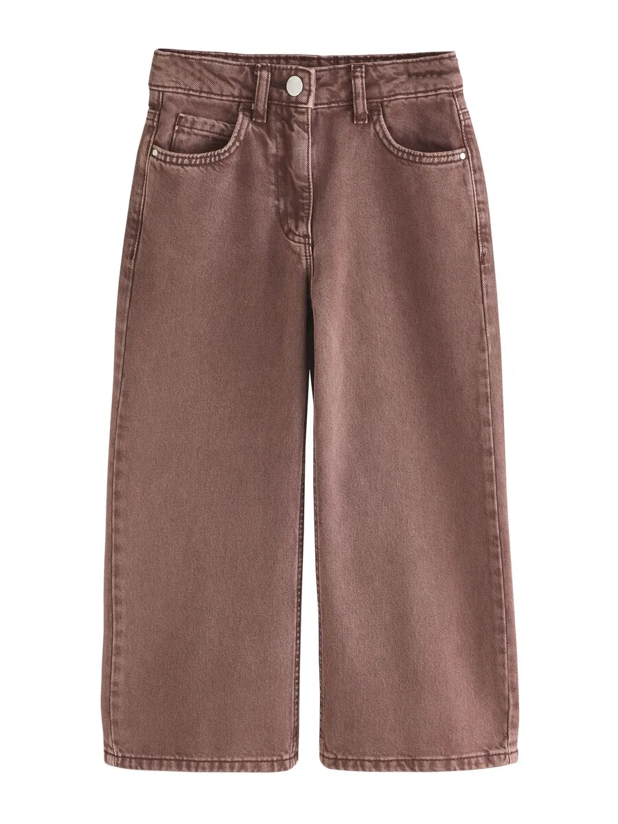 Джинсы Next Wide leg Jeans шоколадного цвета